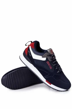 Obuwie Sportowe Męskie>Big Star Shoes Sportowe Męskie Buty Big Star II174190 Granatowe