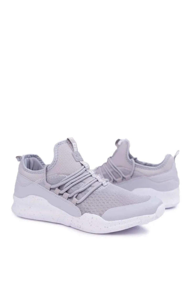 Best Sportowe Męskie Buty Big Star Piankowe Szare DD174386 Męskie Trampki Męskie Big Star|Obuwie Sportowe Męskie