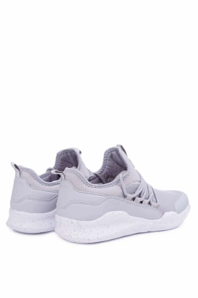 Best Sportowe Męskie Buty Big Star Piankowe Szare DD174386 Męskie Trampki Męskie Big Star|Obuwie Sportowe Męskie