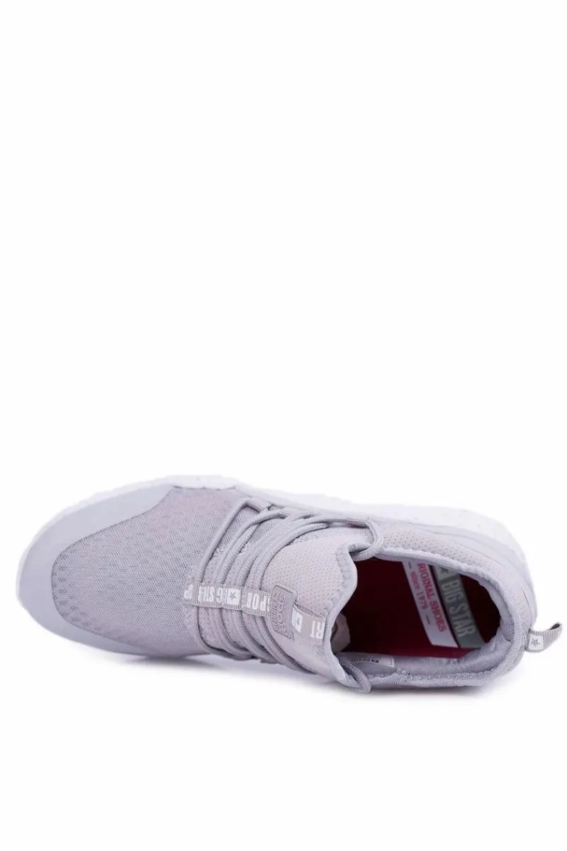 Best Sportowe Męskie Buty Big Star Piankowe Szare DD174386 Męskie Trampki Męskie Big Star|Obuwie Sportowe Męskie