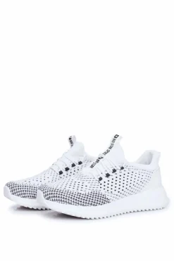 Outlet Sportowe Męskie Buty Big Star Białe FF174242 Męskie Obuwie Sportowe Męskie