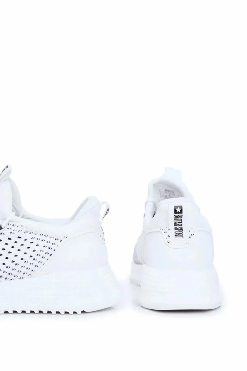 Outlet Sportowe Męskie Buty Big Star Białe FF174242 Męskie Obuwie Sportowe Męskie