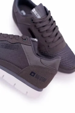 Online Sportowe Męskie Buty Big Star Szare DD174109 Męskie Trampki Męskie Big Star|Obuwie Sportowe Męskie