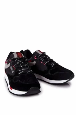Online Sportowe Męskie Buty Big Star II174191 Czarne Męskie Obuwie Sportowe Męskie