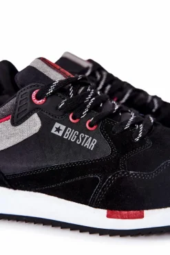 Online Sportowe Męskie Buty Big Star II174191 Czarne Męskie Obuwie Sportowe Męskie