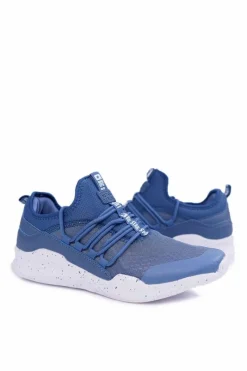 Discount Big Star Shoes Sportowe Męskie Buty Big Star Piankowe Błękitne DD174385