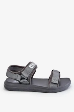 Sandały Męskie|Sandały Big Star></noscript>Big Star Shoes Sportowe Męskie Sandały Big Star HH174843 Szare