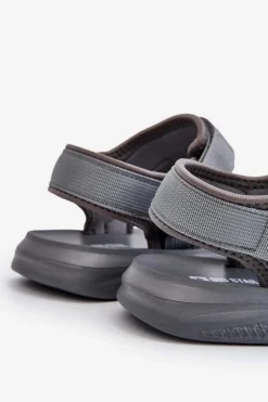 Sandały Męskie|Sandały Big Star></noscript>Big Star Shoes Sportowe Męskie Sandały Big Star HH174843 Szare