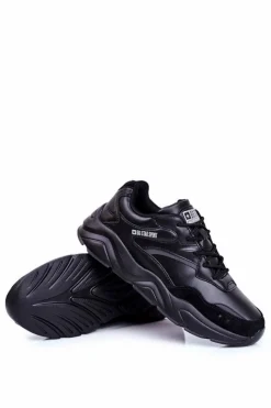 Obuwie Sportowe Męskie>Big Star Shoes Sportowe Obuwie Męskie Big Star Czarne GG174574