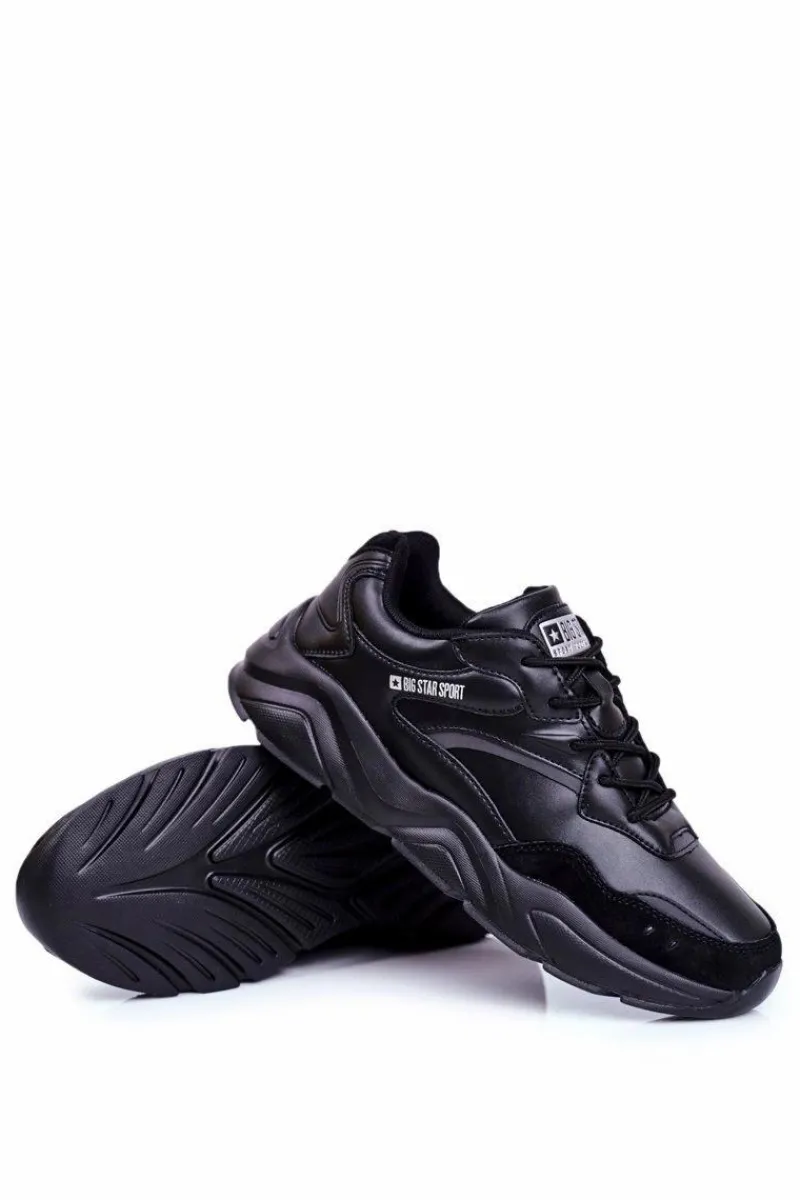 Obuwie Sportowe Męskie>Big Star Shoes Sportowe Obuwie Męskie Big Star Czarne GG174574