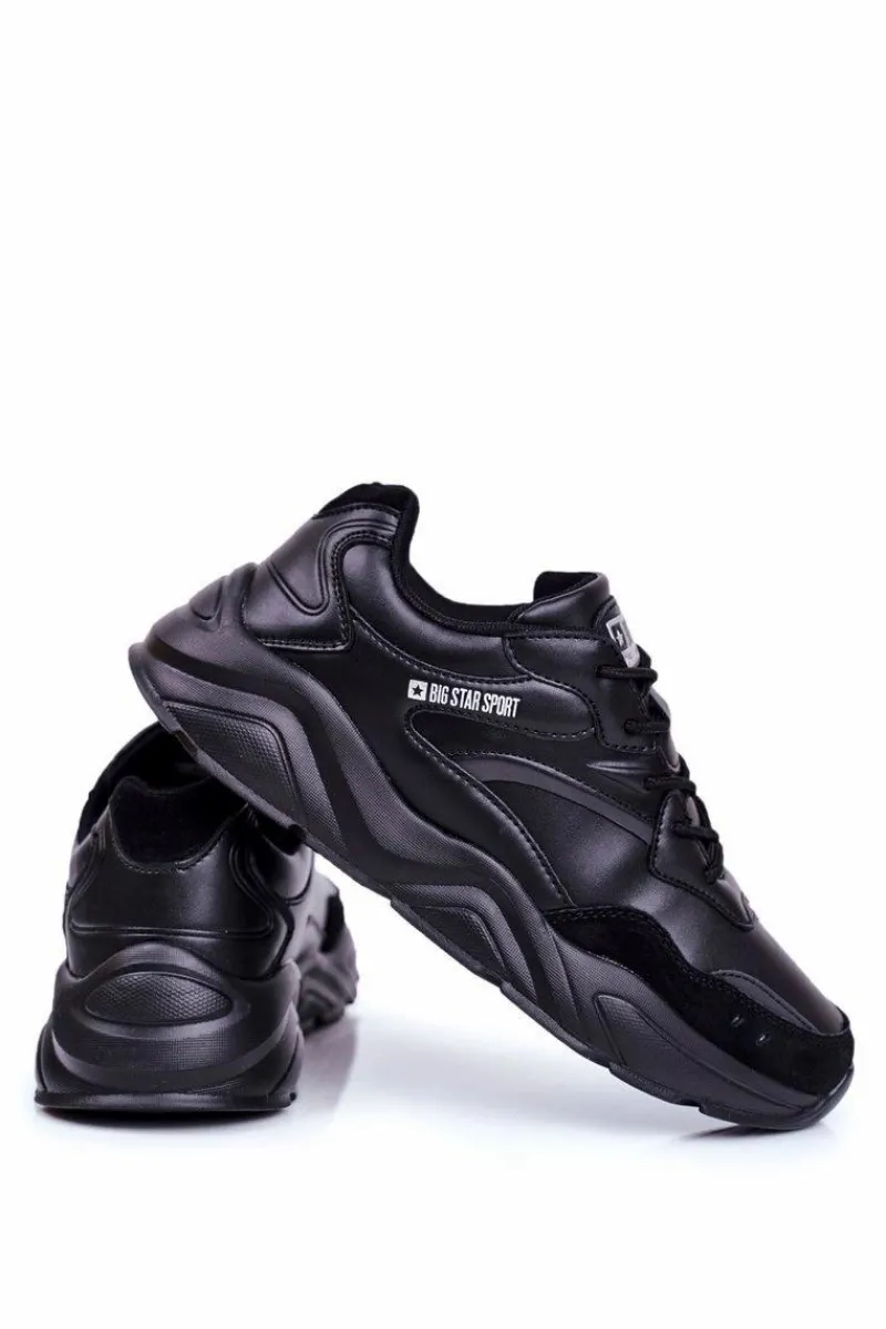 Obuwie Sportowe Męskie>Big Star Shoes Sportowe Obuwie Męskie Big Star Czarne GG174574