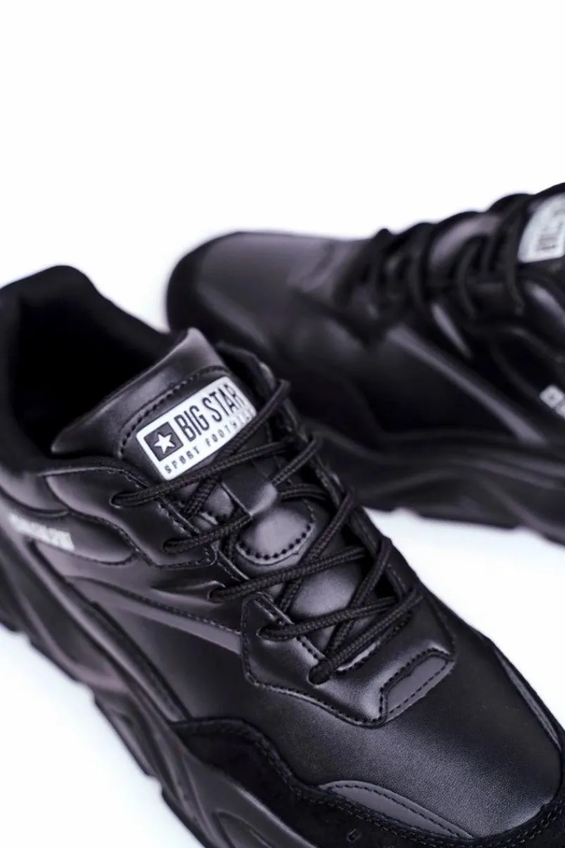 Obuwie Sportowe Męskie>Big Star Shoes Sportowe Obuwie Męskie Big Star Czarne GG174574