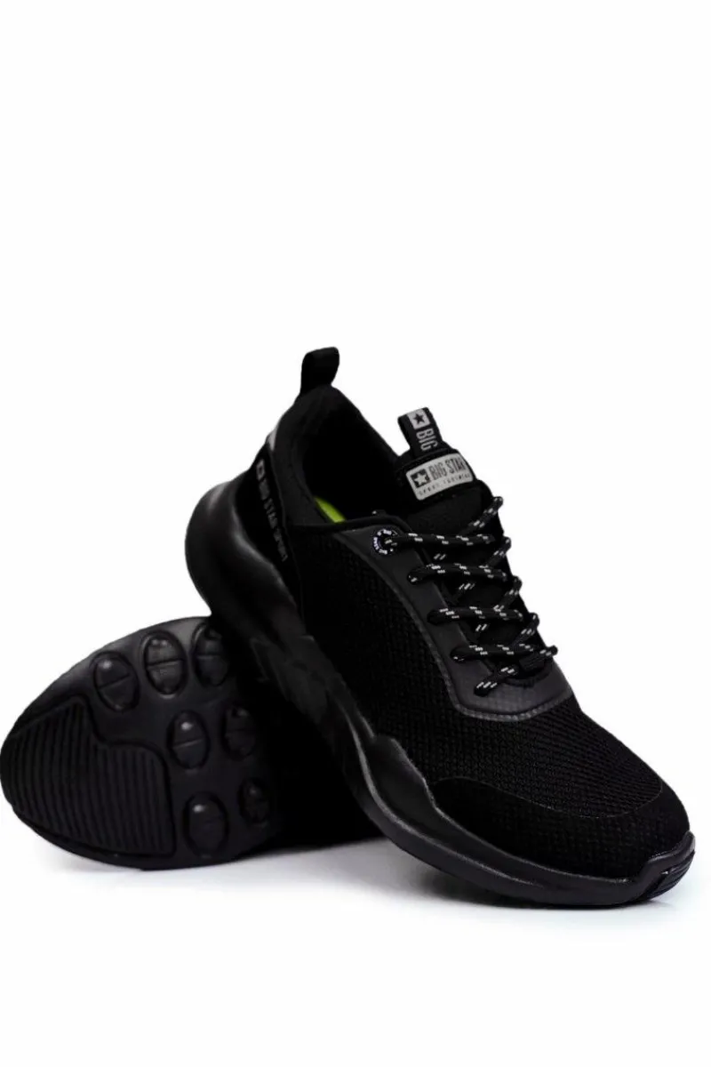 Obuwie Sportowe Męskie>Big Star Shoes Sportowe Obuwie Męskie Big Star Czarne FF174177