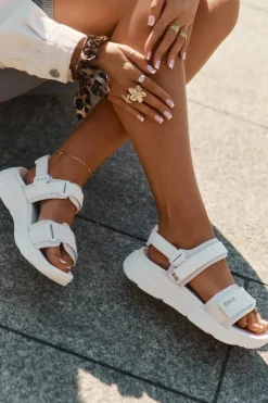 Sandały Big Star|Sandały Płaskie></noscript>Big Star Shoes Sportowe Sandały Damskie Na Platformie Big Star RR274A076 Beżowe Beżowy