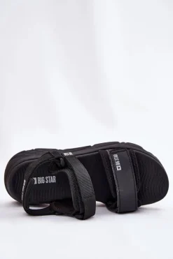 Online Big Star Shoes Sportowe Sandały Damskie Na Platformie Big Star RR274A077 Czarne Czarny