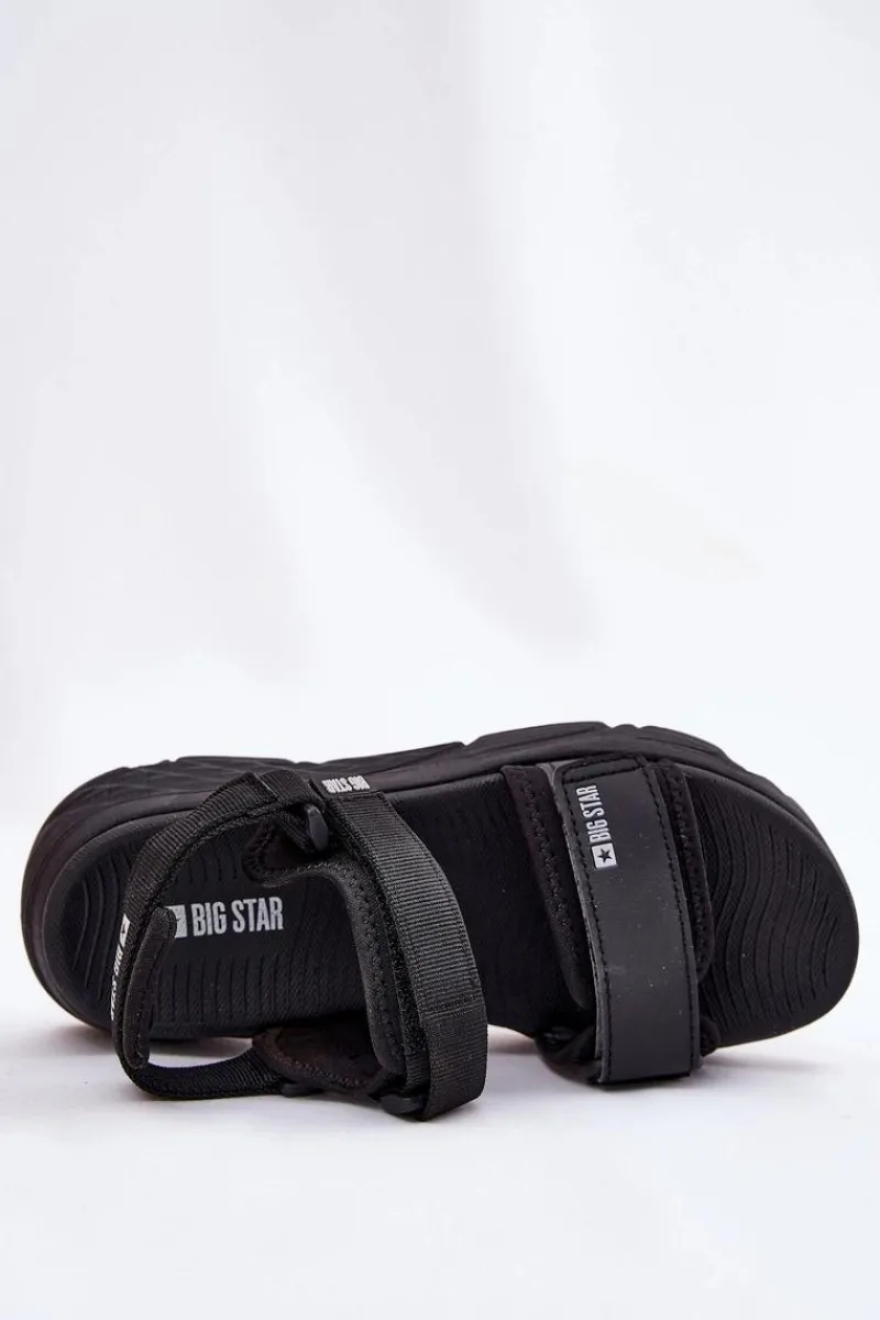 Online Big Star Shoes Sportowe Sandały Damskie Na Platformie Big Star RR274A077 Czarne Czarny