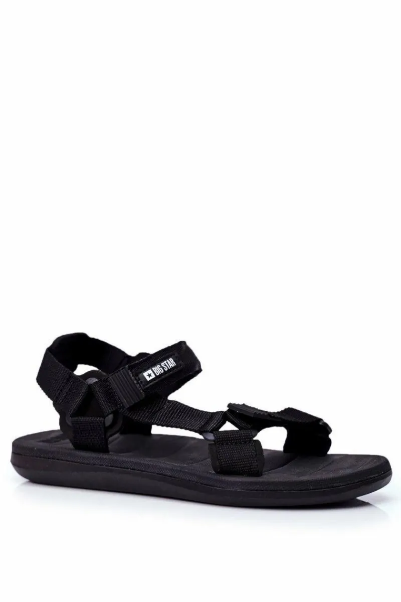 New Sportowe Sandały Męskie Czarne Big Star FF174499 Damskie Sandały Męskie|Sandały Big Star