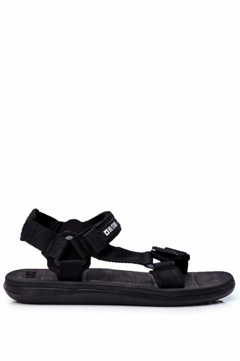 New Sportowe Sandały Męskie Czarne Big Star FF174499 Damskie Sandały Męskie|Sandały Big Star