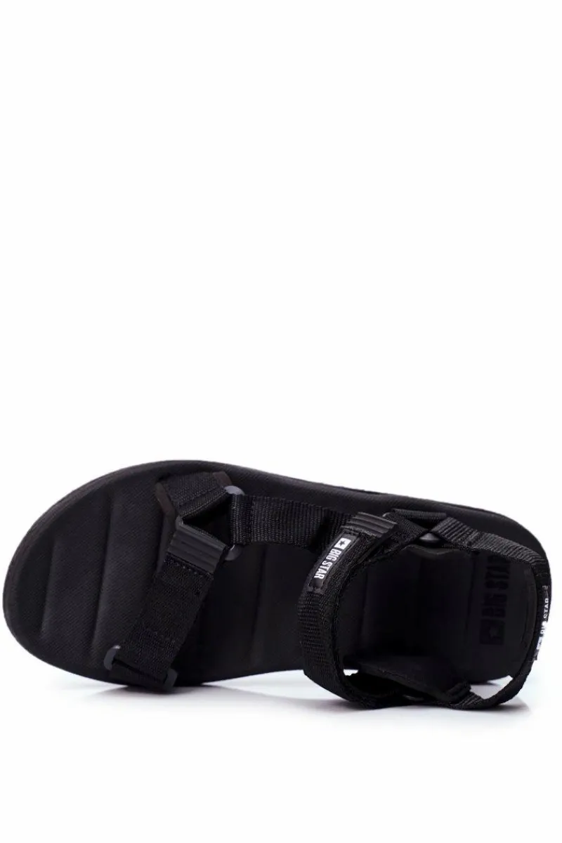 New Sportowe Sandały Męskie Czarne Big Star FF174499 Damskie Sandały Męskie|Sandały Big Star