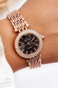 Zegarki>Giorgio&Dario Stalowy Damski Zegarek Różowe Złoto