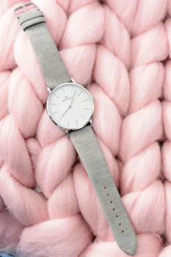 Zegarki>Giorgio&Dario Szary Stylowy Skórzany Damski Zegarek