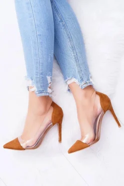 Boto Szpilki Damskie Transparentne W Szpic Camel Live