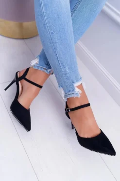 Boto Szpilki Damskie W Szpic Lakierowany Obcas Trends