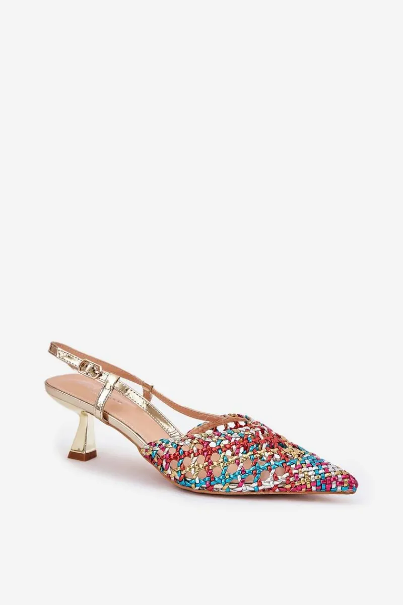 Czółenka Klasyczne>Boto Szpilki Ze Szpiczastym Noskiem I Odkrytą Piętą Multikolor Umirana Wielokolorowy