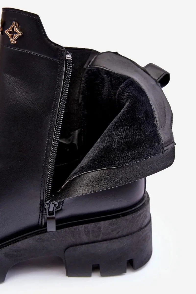 Outlet Sztyblety Botki Damskie Skórzane Z Ozdobami Czarne Lobb Damskie Brązowe I Beżowe Botki|Botki Płaskie