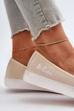 Outlet Lee Cooper Tenisówki Trampki Damskie LCW-24-31-2728 Beżowe