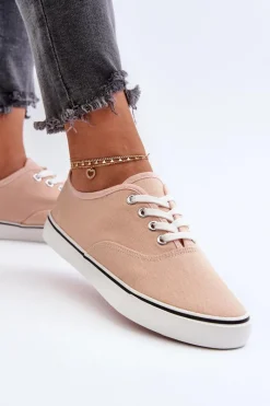 Trampki Damskie Niskie></noscript>Boto Tenisówki Trampki Damskie Klasyczne Różowe Olvali