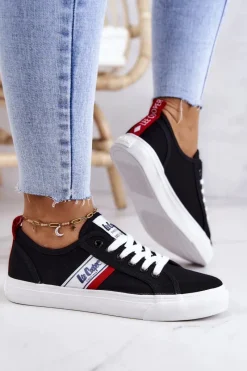 Trampki Damskie Niskie>Lee Cooper Tenisówki Trampki LCW-22-31-0832L Czarne