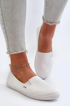 Online Tenisówki Trampki Slip-On Damskie Białe Adrancia Damskie Trampki Damskie Slip-On|Trampki Damskie Niskie