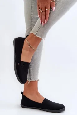 Trampki Damskie Slip-On|Trampki Damskie Niskie>Evento Tenisówki Trampki Slip-On Damskie Czarne Adrancia