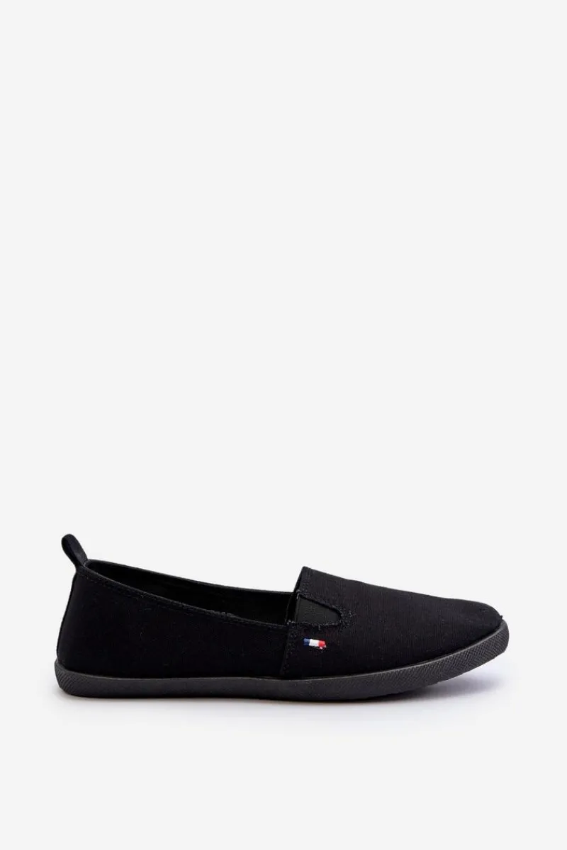 Trampki Damskie Slip-On|Trampki Damskie Niskie>Evento Tenisówki Trampki Slip-On Damskie Czarne Adrancia