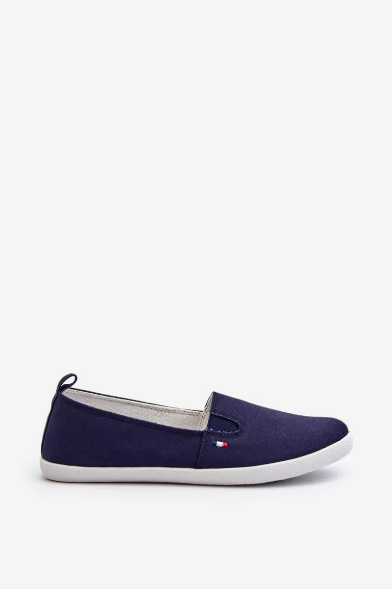 Discount Tenisówki Trampki Slip-On Damskie Granatowe Adrancia Damskie Trampki Damskie Slip-On|Trampki Damskie Niskie