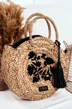 Torebki Plażowe|Torebki Nobo>Nobo Torba Plażowa Damska Słomkowy Koszyczek NBAG-XI0320-C020