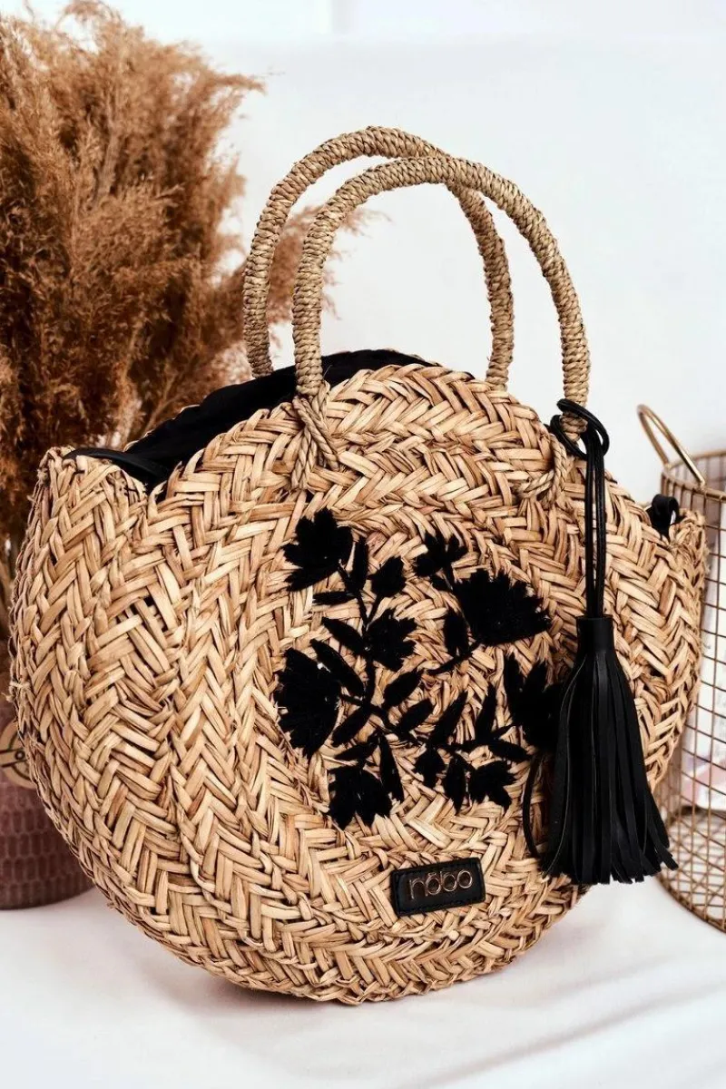 Torebki Plażowe|Torebki Nobo>Nobo Torba Plażowa Damska Słomkowy Koszyczek NBAG-XI0320-C020