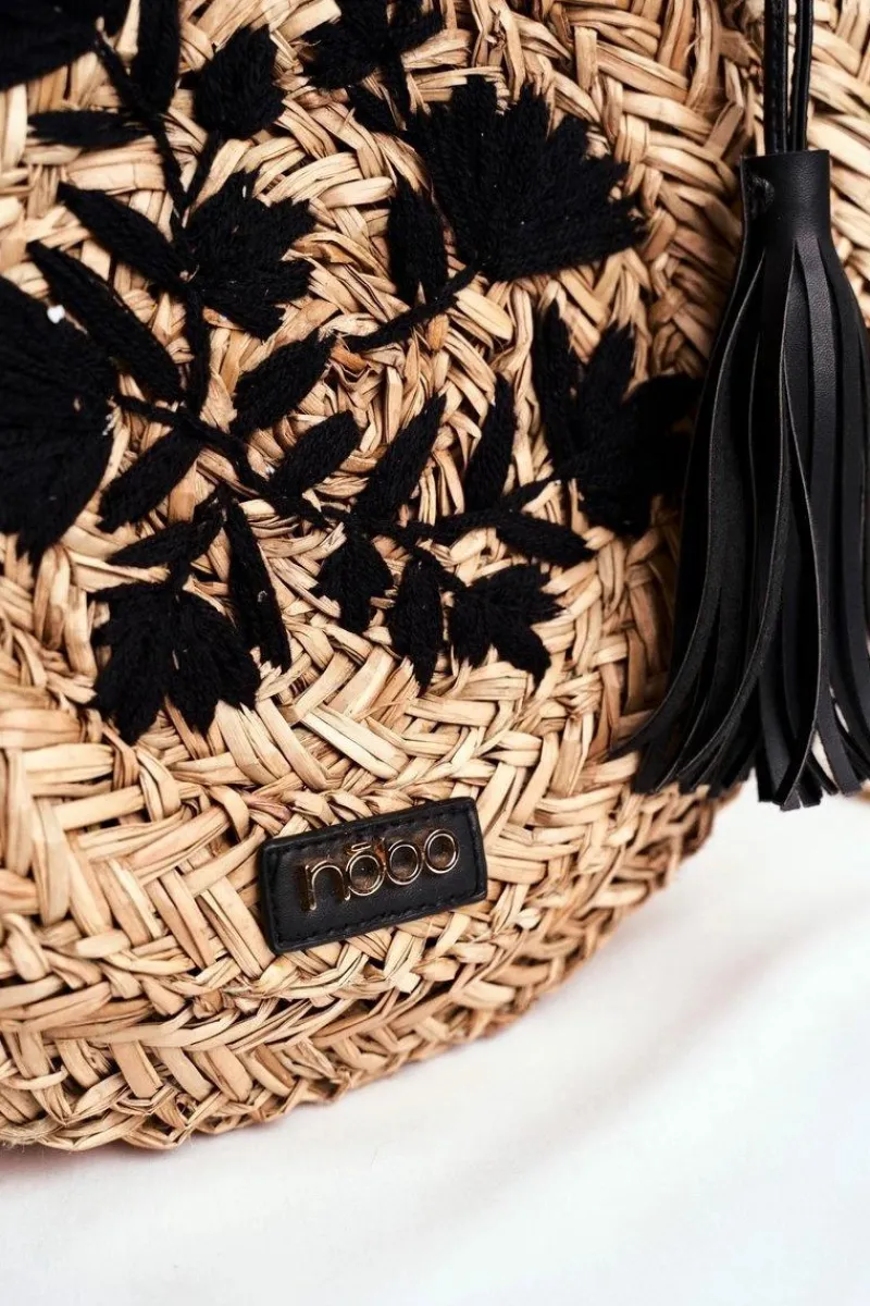 Torebki Plażowe|Torebki Nobo>Nobo Torba Plażowa Damska Słomkowy Koszyczek NBAG-XI0320-C020