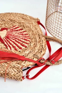 Torba Plażowa Damska Słomkowy Koszyczek NBAG-XI0320-C005 Torebki Plażowe|Torebki Nobo