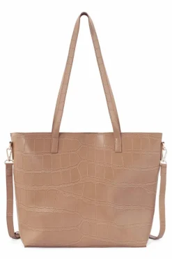 Online Torba Shopper L3490-C015 Beżowa Torebki Nobo|Torebki Klasyczne