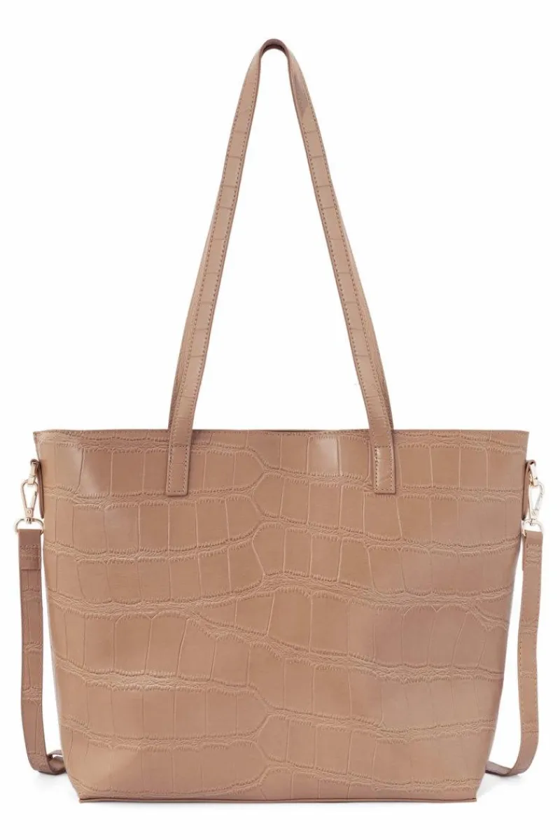 Online Torba Shopper L3490-C015 Beżowa Torebki Nobo|Torebki Klasyczne