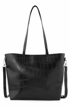 Online Torba Shopper L3490-C020 Czarna Torebki Nobo|Torebki Klasyczne