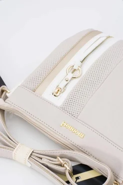 Outlet Monnari Torebka Damska Beżowa na Ramię Listonoszka