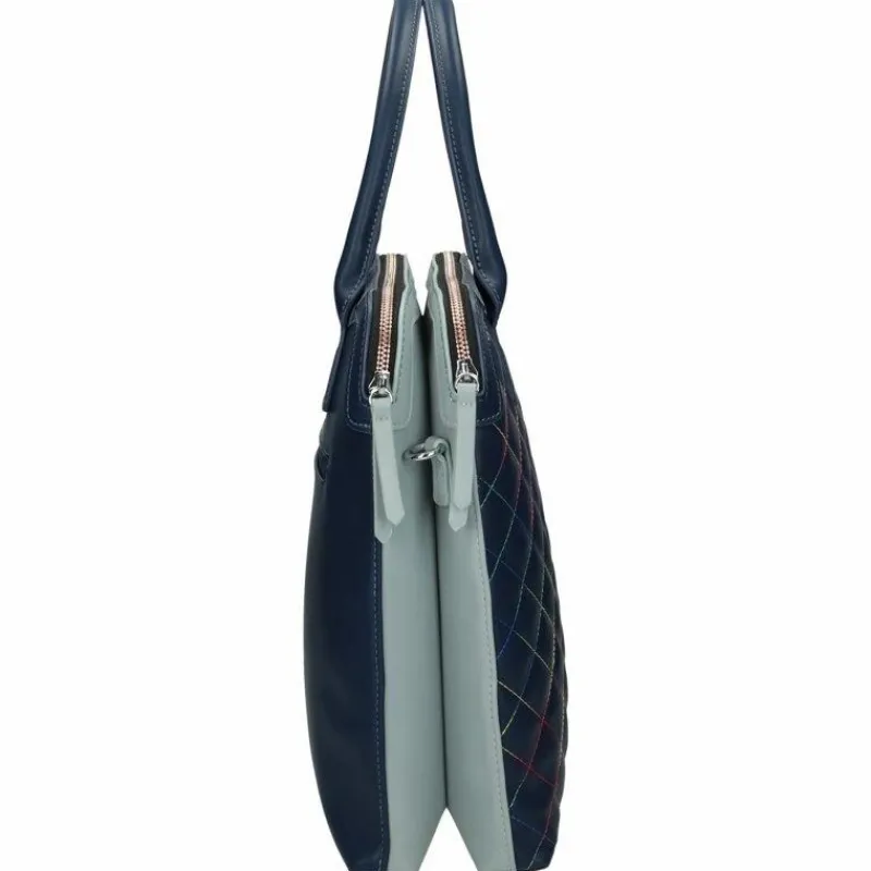 Outlet Nobo Torebka Damska Klasyczna Pikowana Granatowa G1350-C013