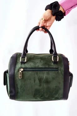 Best Nobo Torebka Damska Kuferek Zielona NBAG-L1902-C008