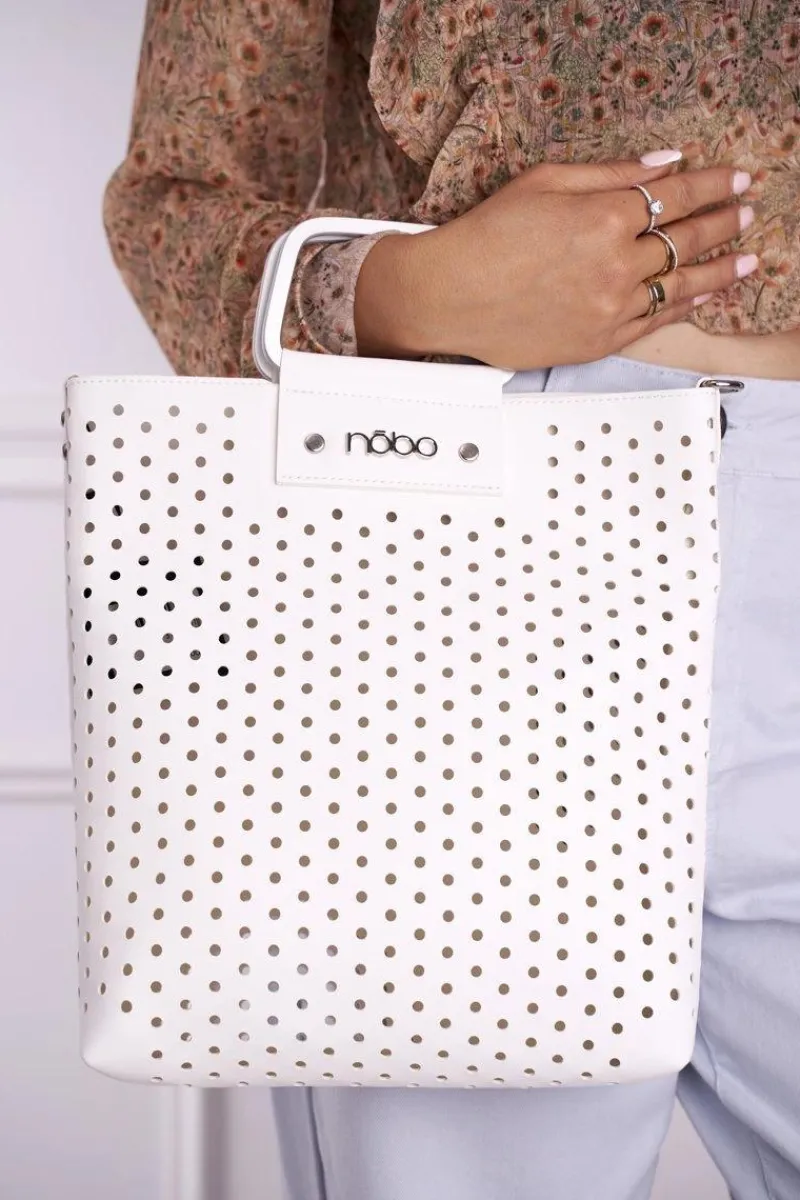 Discount Torebka Damska Listonoszka Biała NBAG-I0320-C000 Torebki Nobo|Listonoszki