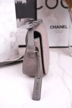 Torebki Monnari|Listonoszki>Monnari Torebka Damska Listonoszka BAG4250-019 Szara Zamsz