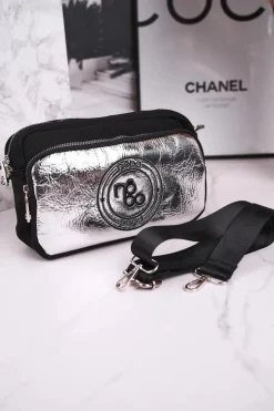 Online Nobo Torebka Damska Listonoszka NBAG-J2530-CM22 Czarna Srebrna