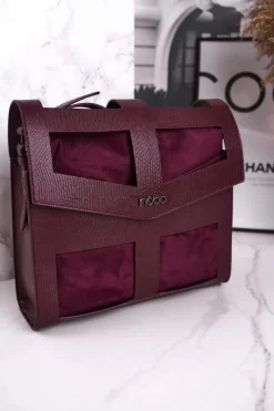 Hot Nobo Torebka Damska Listonoszka NBAG-J2970-CM05 Bordowa